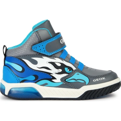 Sneakersy Geox J Inek Boy J369CB 0BU11 C0415 D Grey/Lt Blue