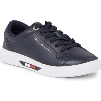 Sneakersy Tommy Hilfiger Global Stripes Court Sneaker FW0FW07559 Space Blue DW6